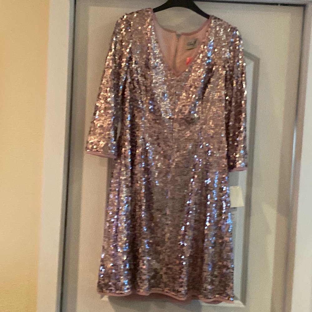 Eliza J. Skating style sequin dress.